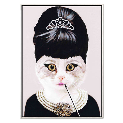 AUDREY HEPBURN CAT | CANVAS