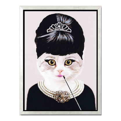 AUDREY HEPBURN CAT | CANVAS