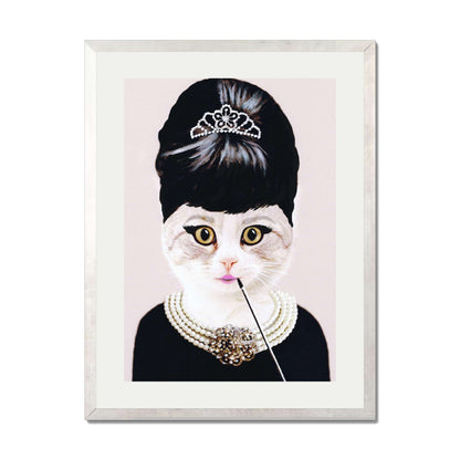 AUDREY HEPBURN CAT | PRINT