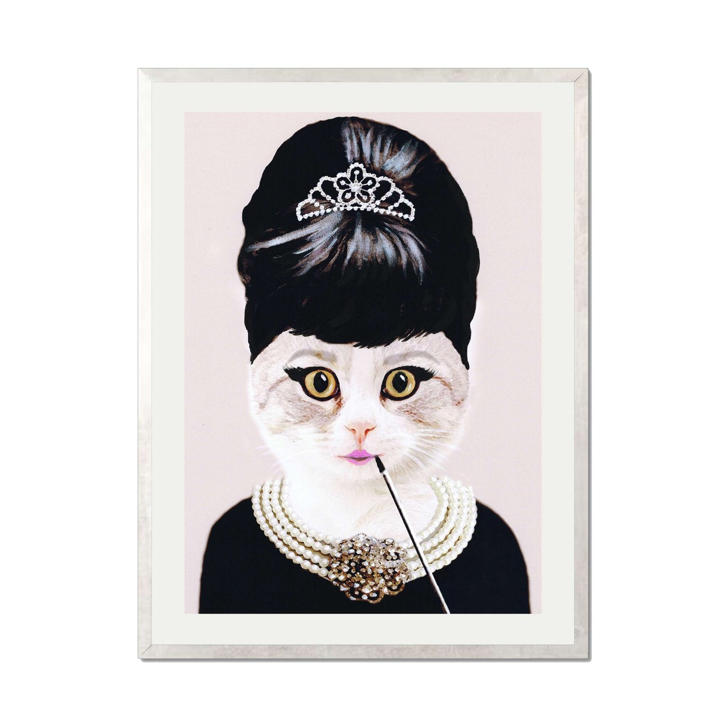 AUDREY HEPBURN CAT | PRINT
