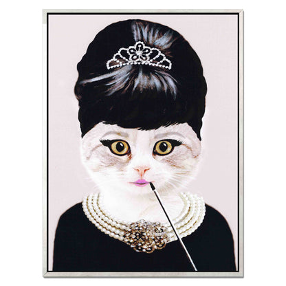 AUDREY HEPBURN CAT | CANVAS