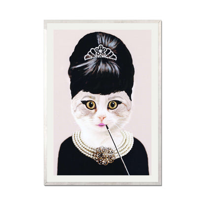 AUDREY HEPBURN CAT | PRINT