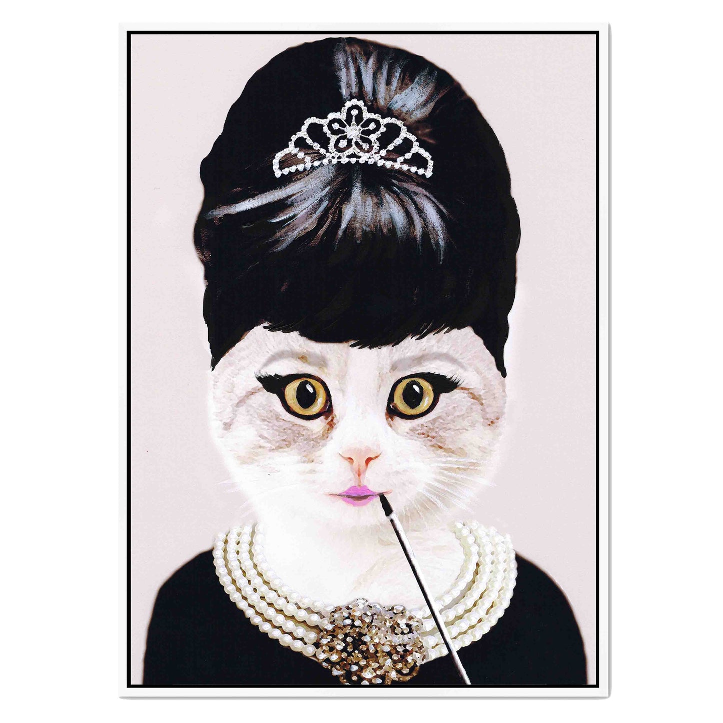 AUDREY HEPBURN CAT | CANVAS