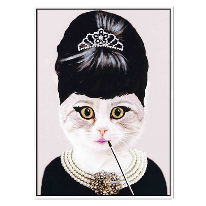 AUDREY HEPBURN CAT | CANVAS