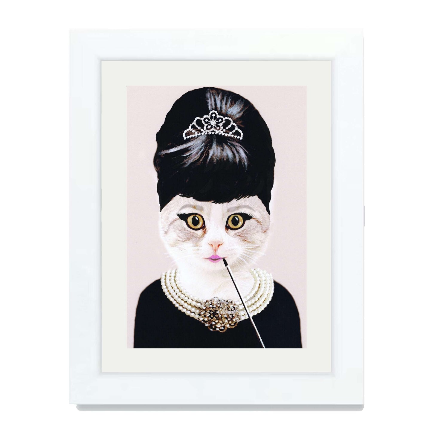 AUDREY HEPBURN CAT | PRINT