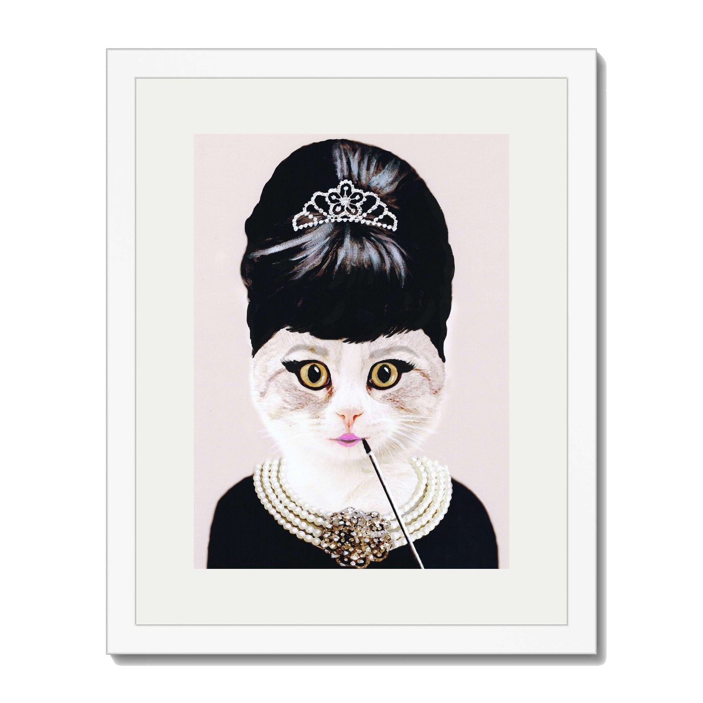 AUDREY HEPBURN CAT | PRINT