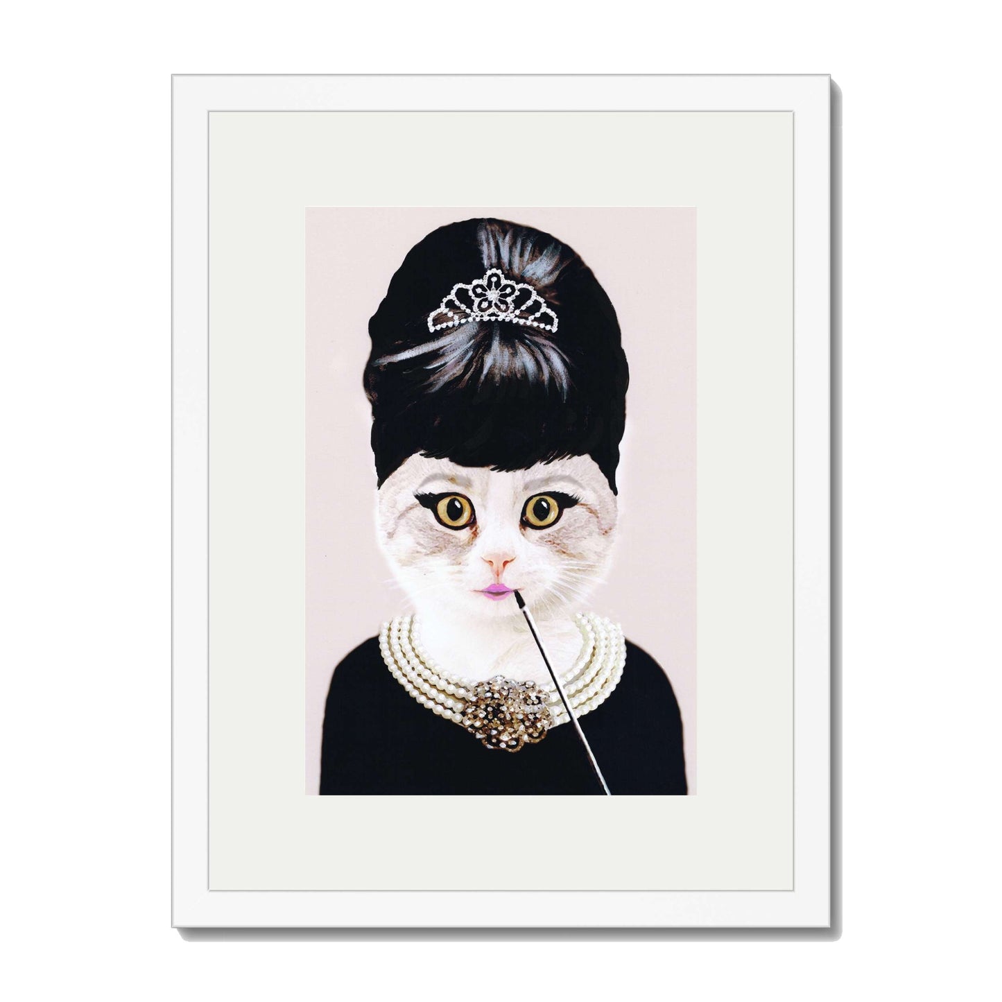 AUDREY HEPBURN CAT | PRINT