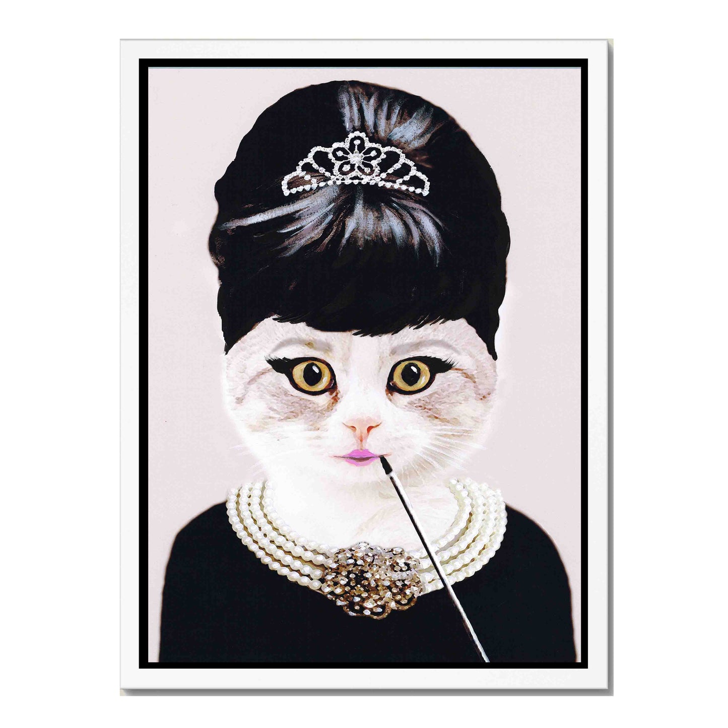 AUDREY HEPBURN CAT | CANVAS
