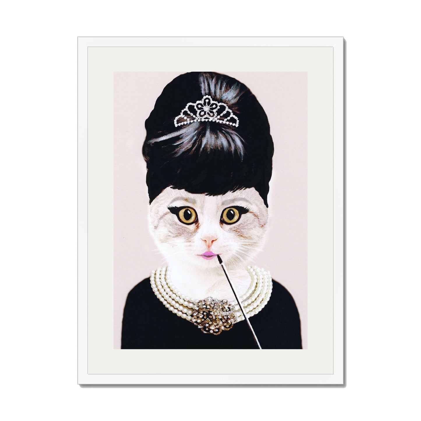 AUDREY HEPBURN CAT | PRINT