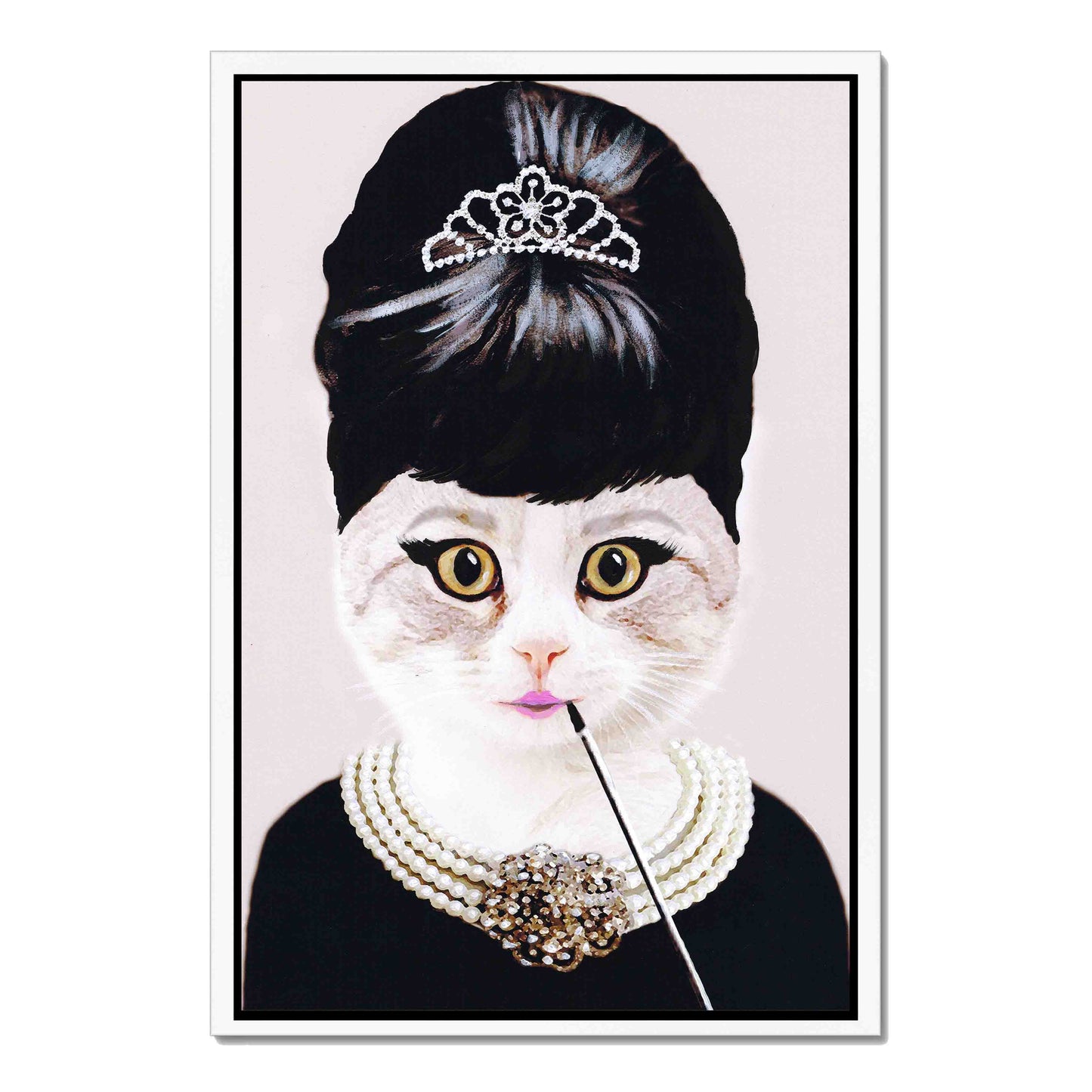 AUDREY HEPBURN CAT | CANVAS