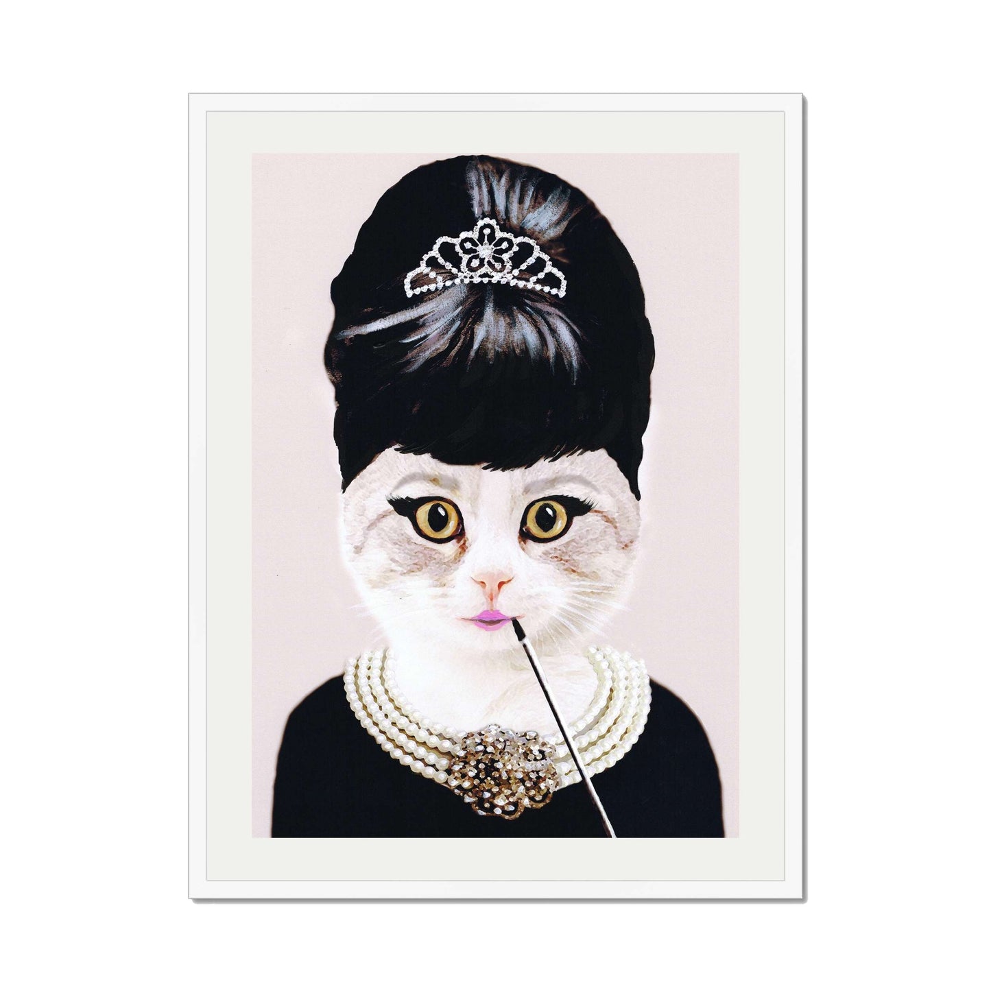 AUDREY HEPBURN CAT | PRINT