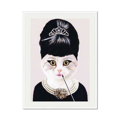 AUDREY HEPBURN CAT | PRINT