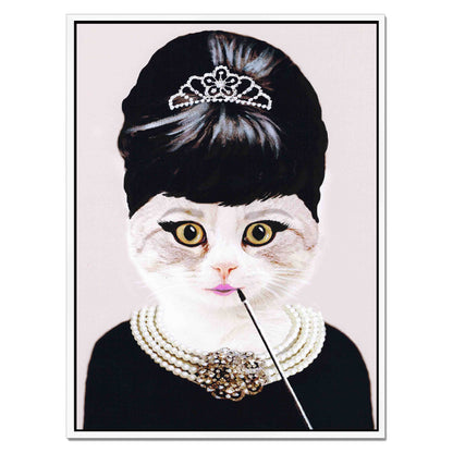AUDREY HEPBURN CAT | CANVAS