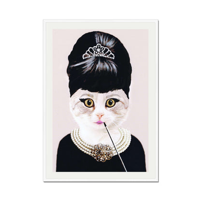 AUDREY HEPBURN CAT | PRINT