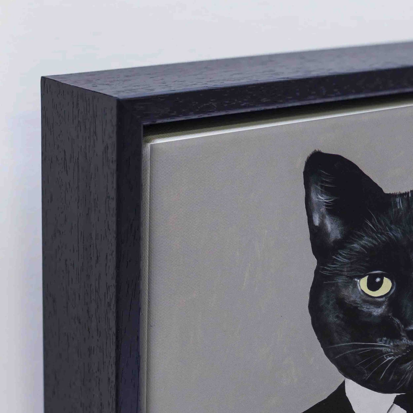 BLACK CAT WITH FISHBOWL | CANVAS
