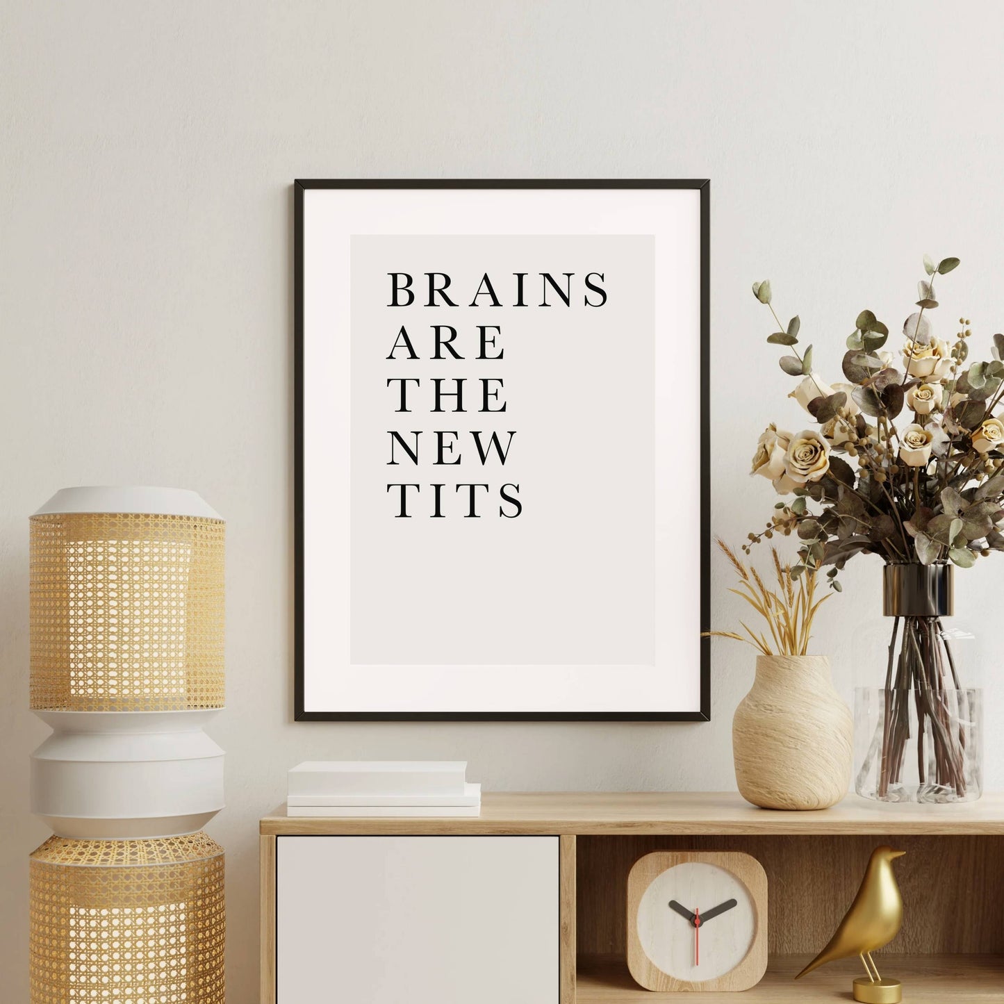 BRAINS ARE THE NEW TITS | PRINT