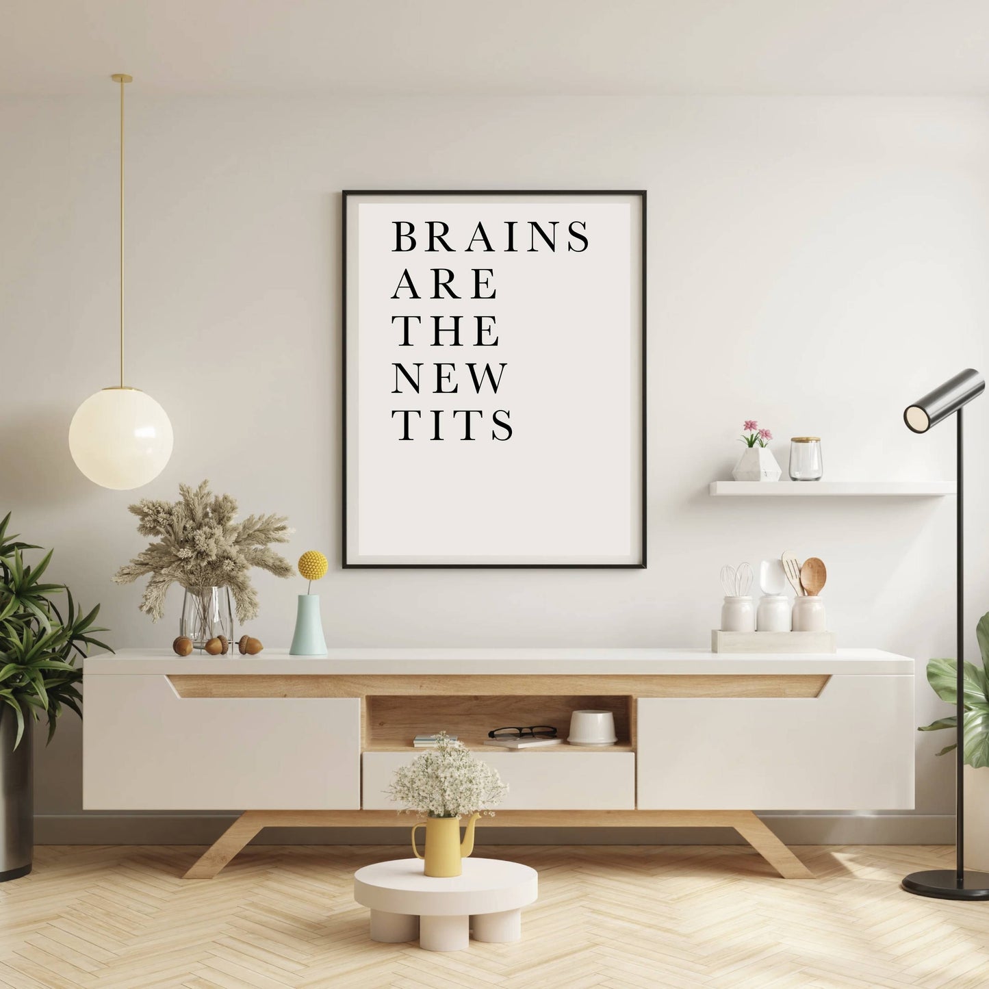 BRAINS ARE THE NEW TITS | PRINT