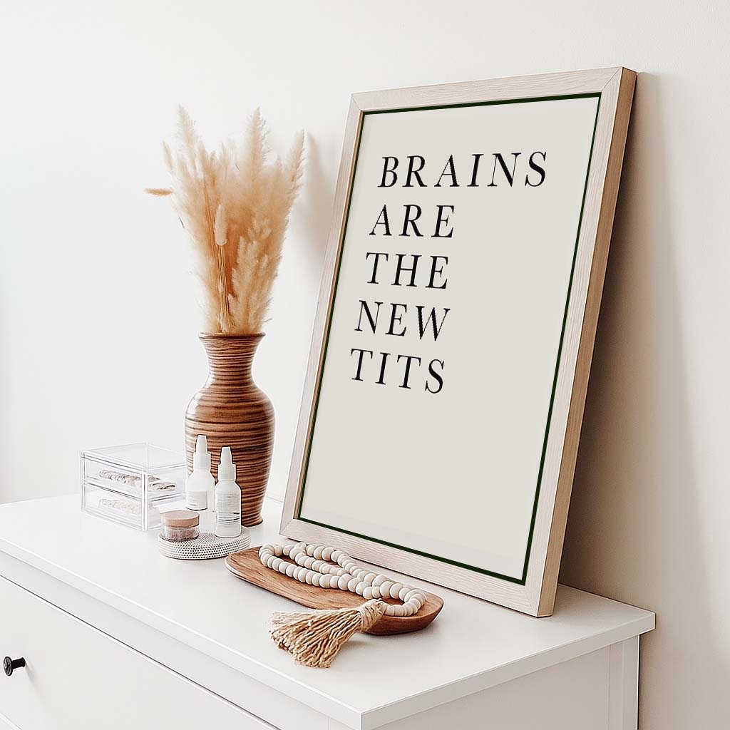 BRAINS ARE THE NEW TITS | CANVAS