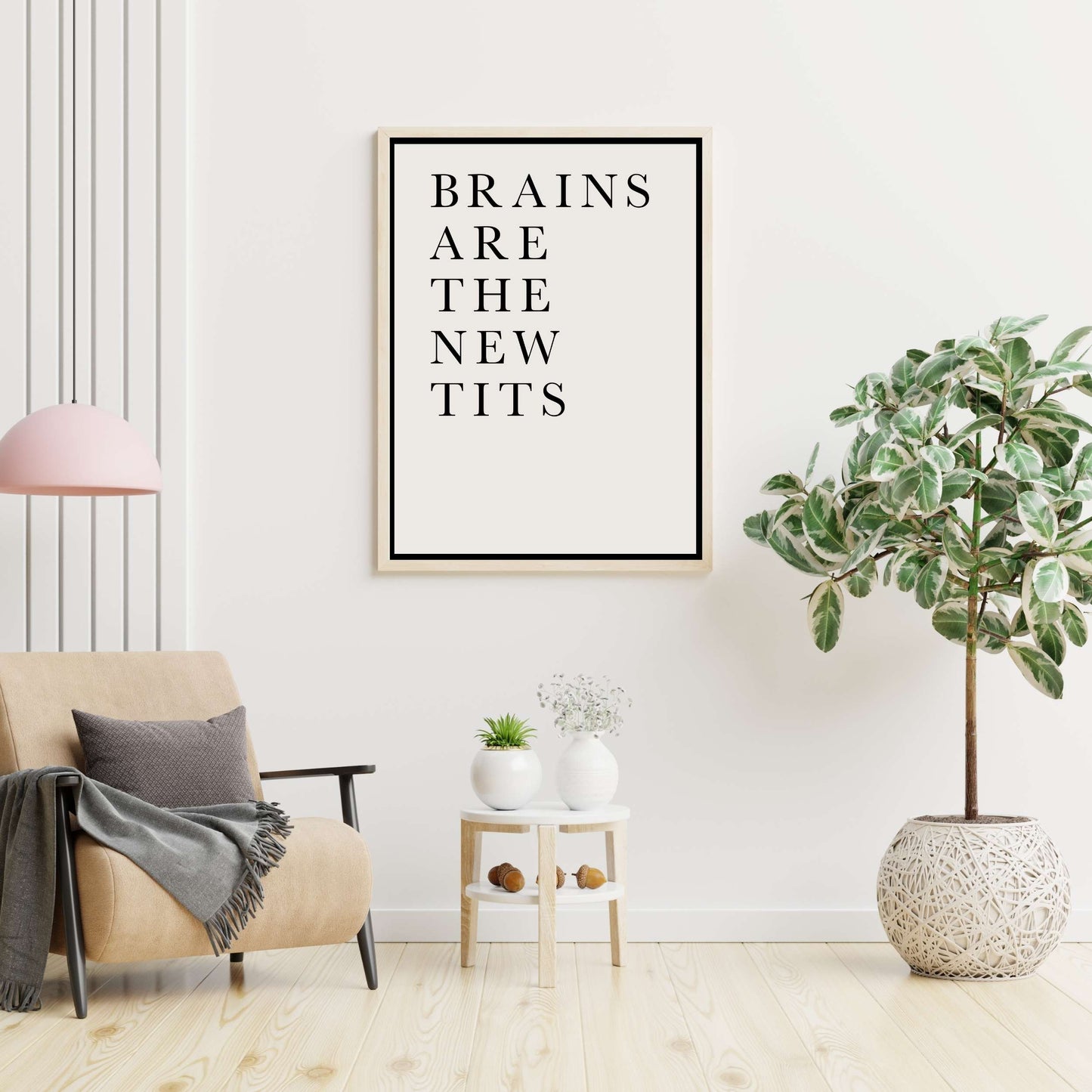 BRAINS ARE THE NEW TITS | CANVAS