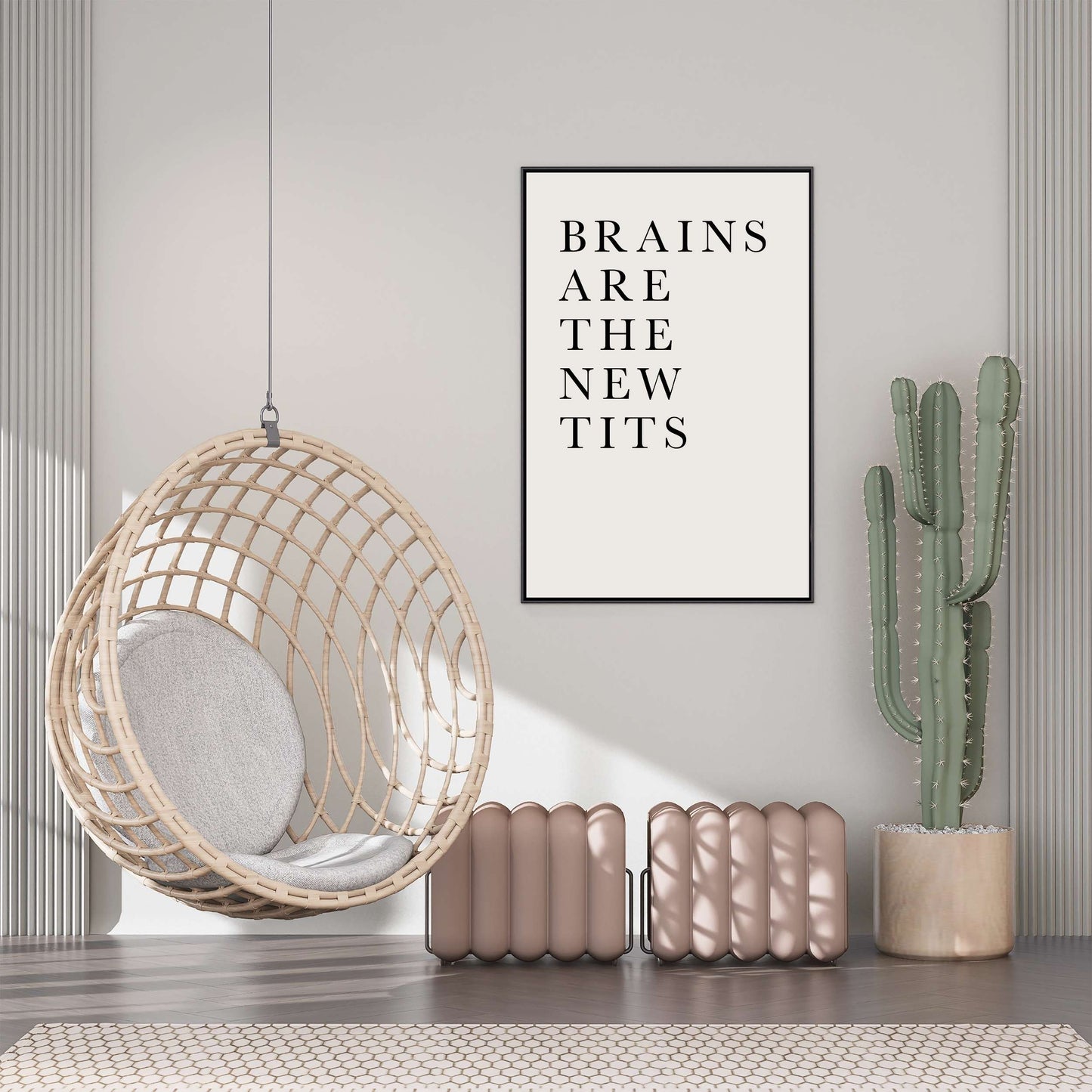 BRAINS ARE THE NEW TITS | CANVAS