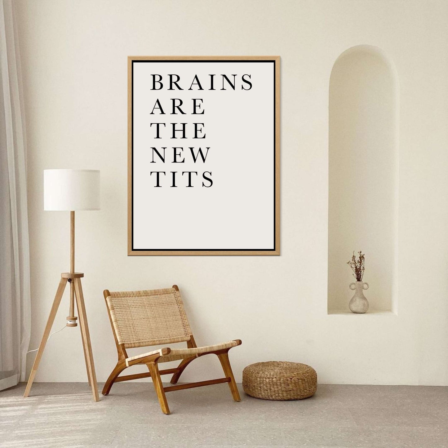 BRAINS ARE THE NEW TITS | CANVAS