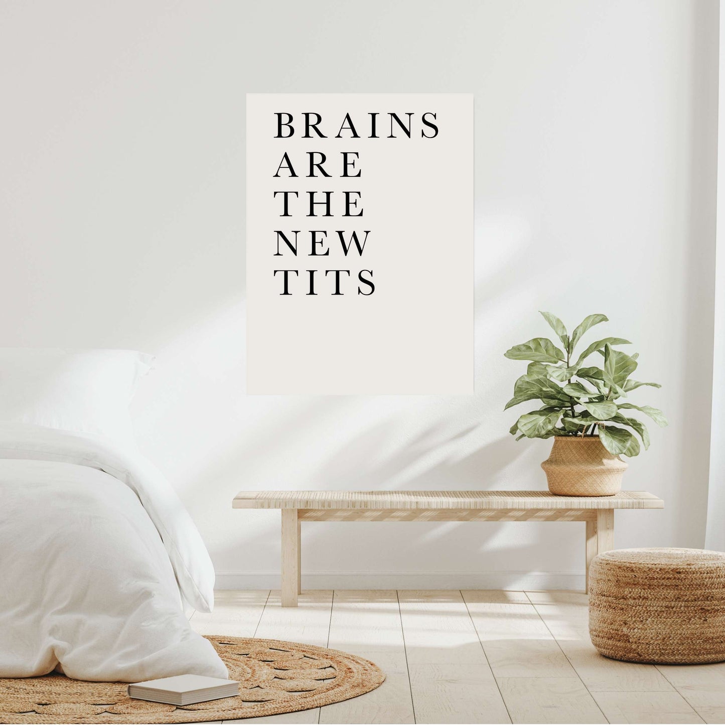 BRAINS ARE THE NEW TITS | CANVAS