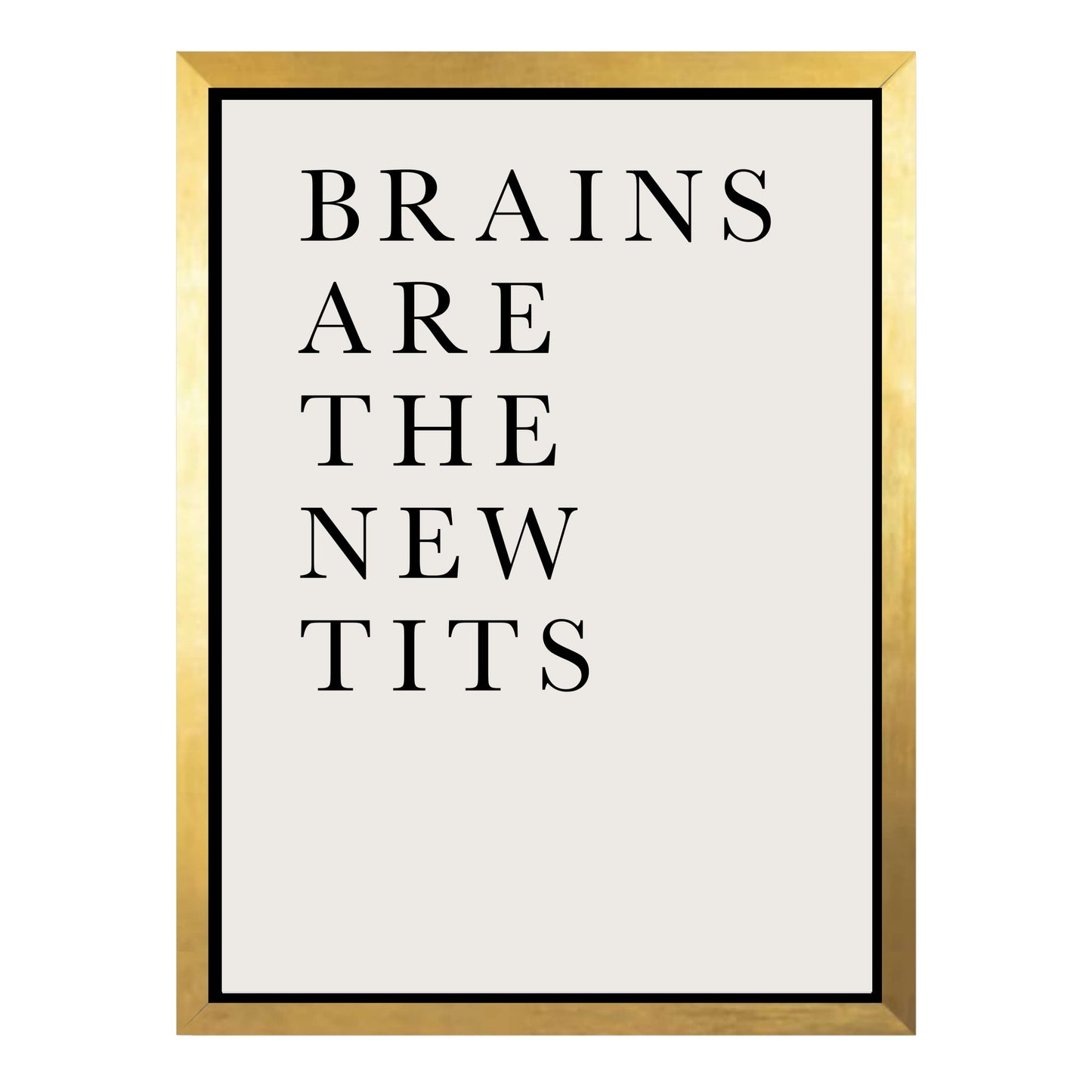 BRAINS ARE THE NEW TITS | CANVAS