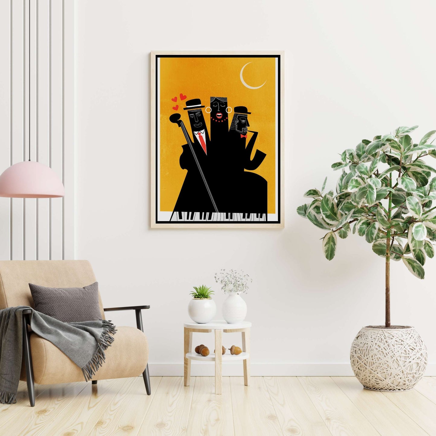 CASABLANCA JAZZ YELLOW | CANVAS