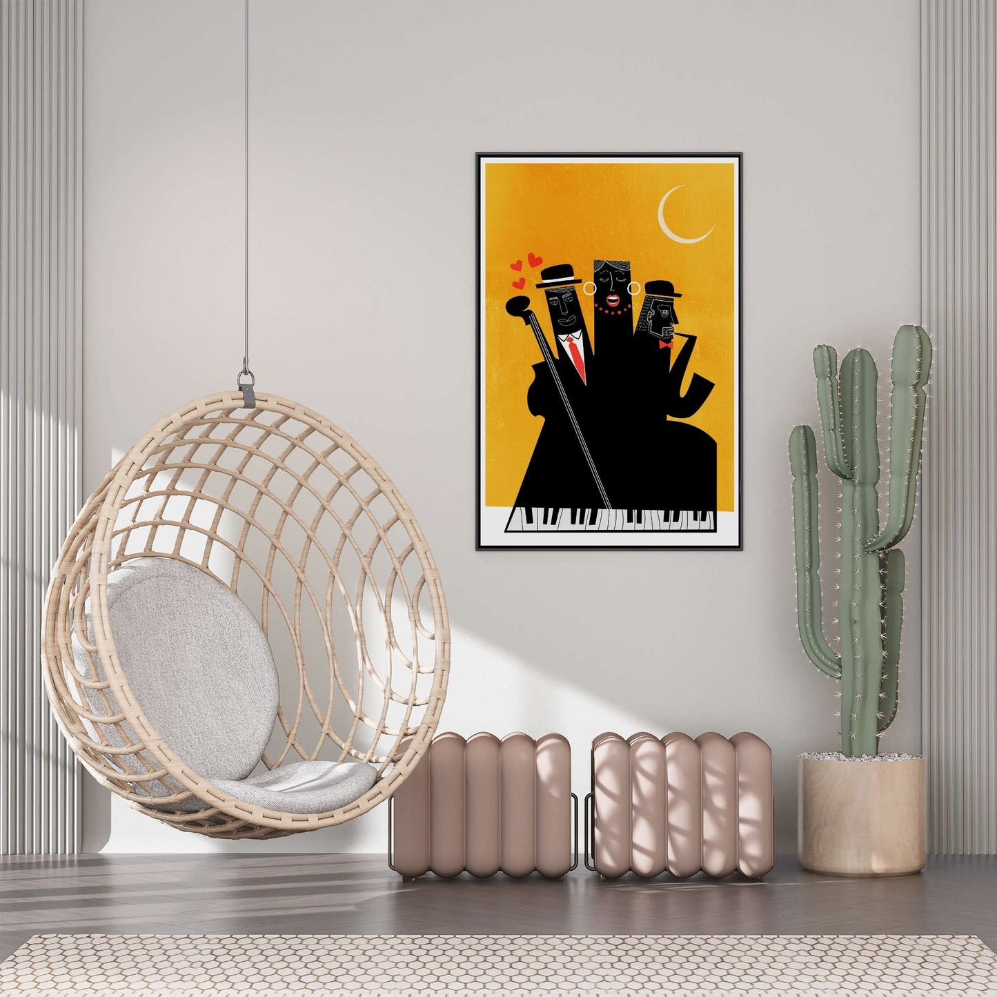 CASABLANCA JAZZ YELLOW | CANVAS