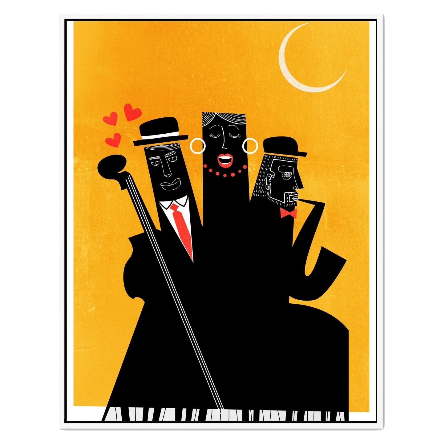 CASABLANCA JAZZ YELLOW | CANVAS
