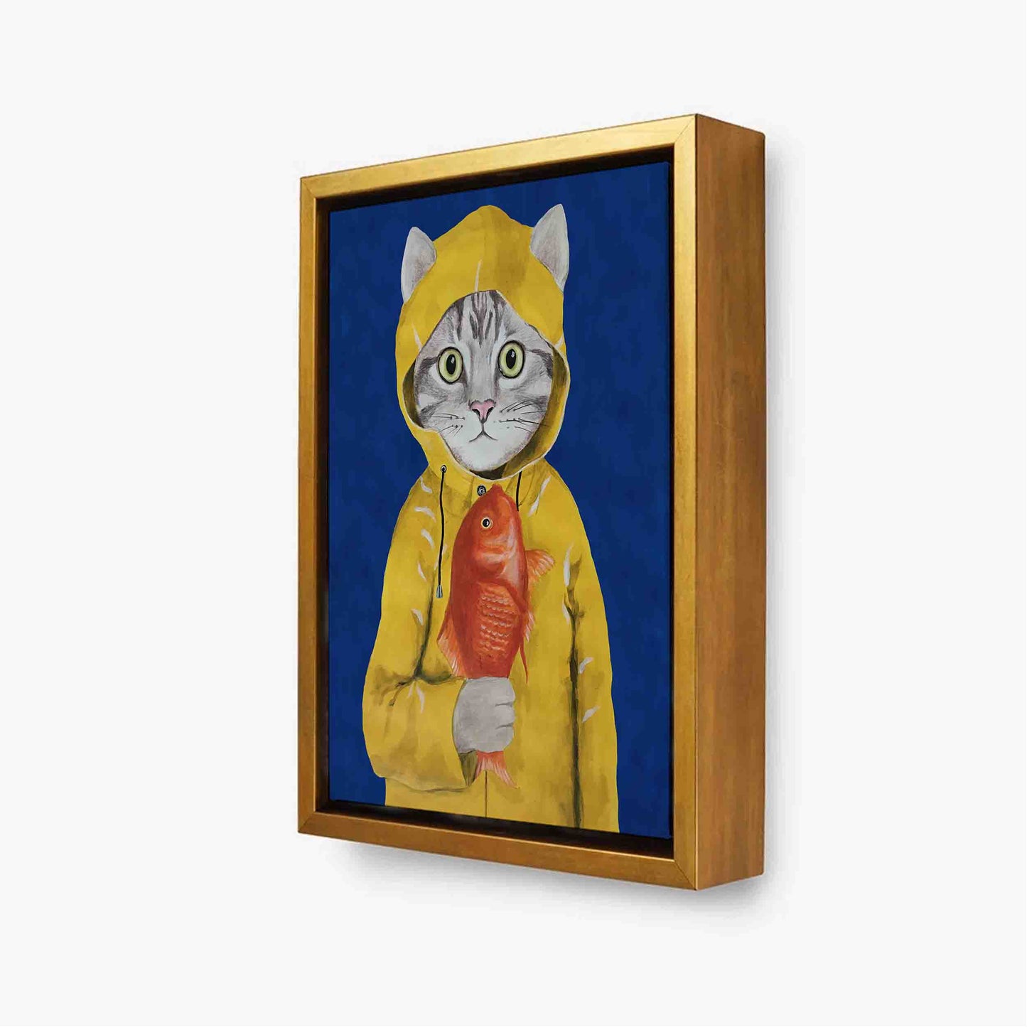 CAT WITH FISH | CANVAS