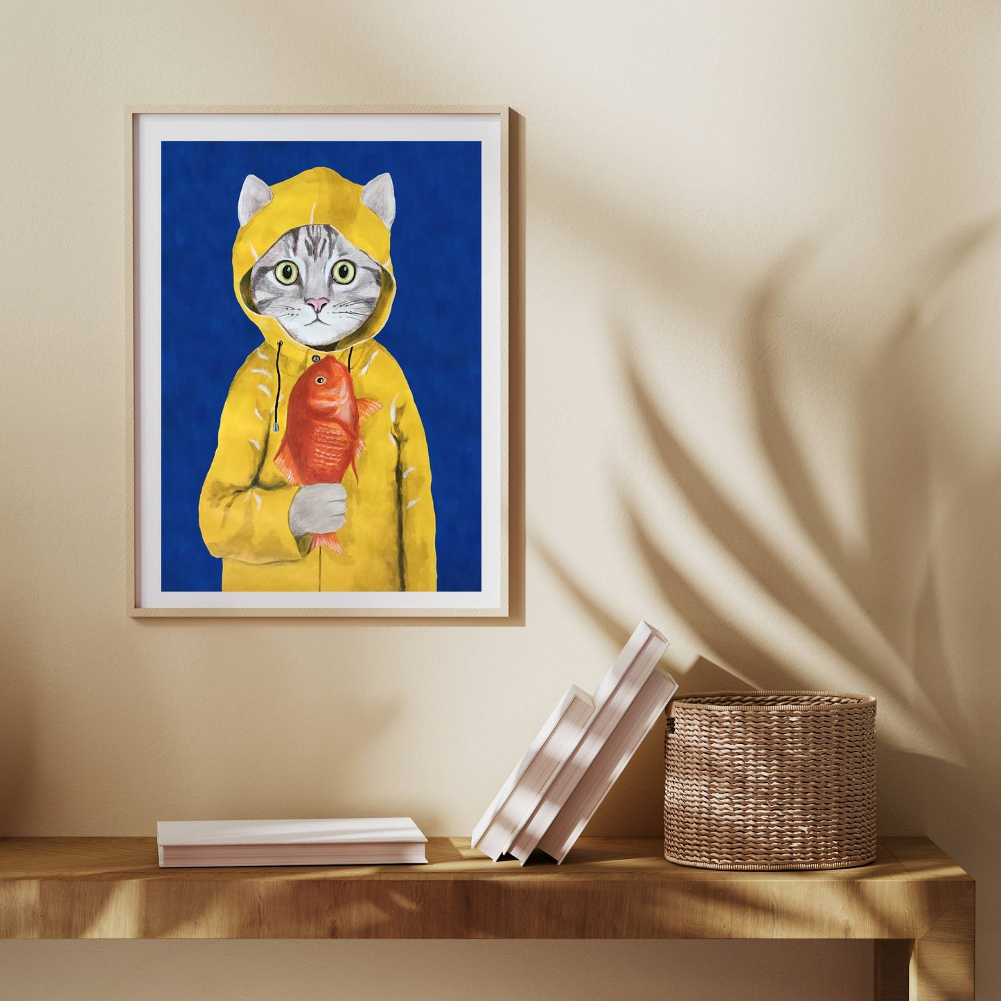 CAT WITH FISH | PRINT