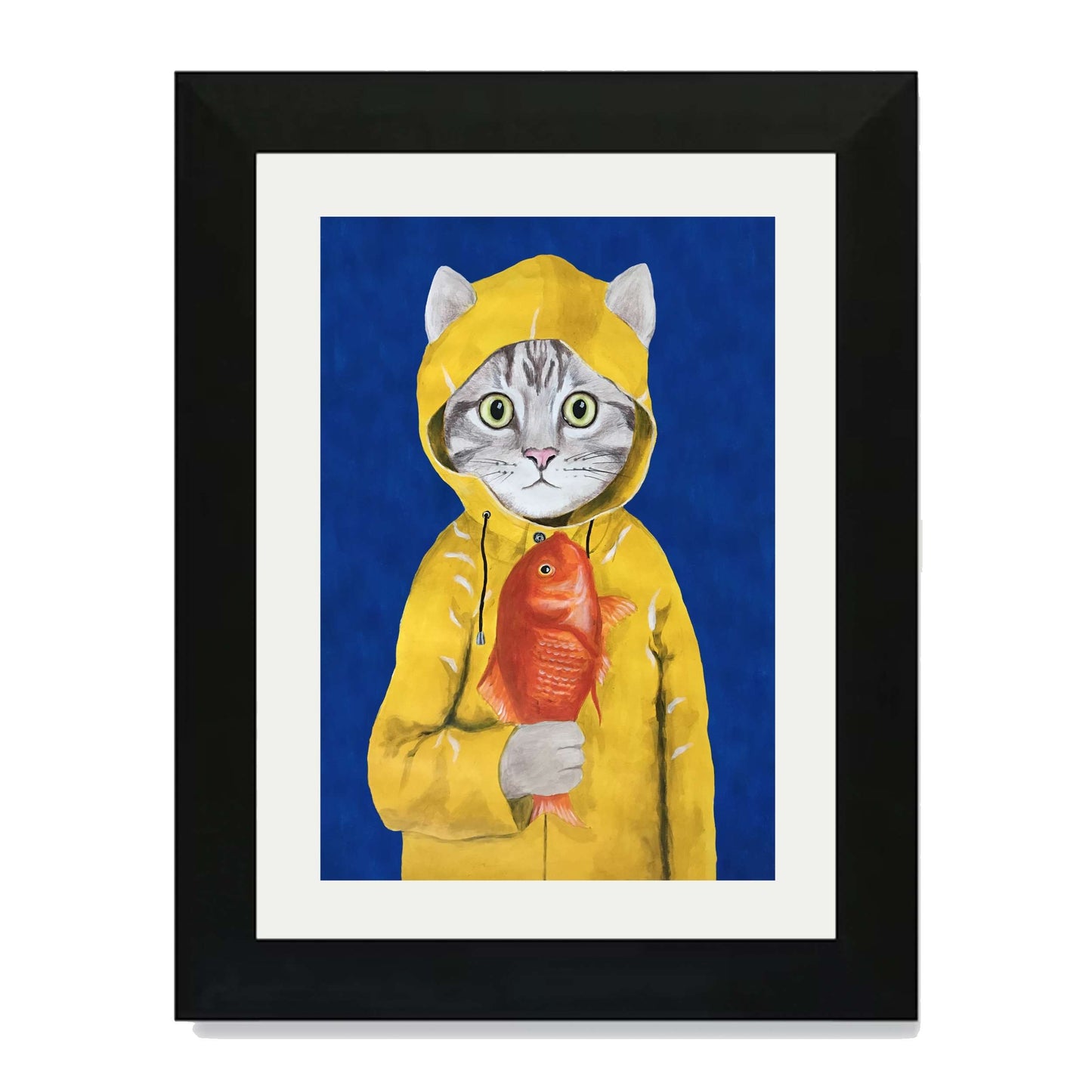 CAT WITH FISH | PRINT