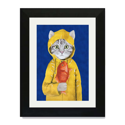 CAT WITH FISH | PRINT