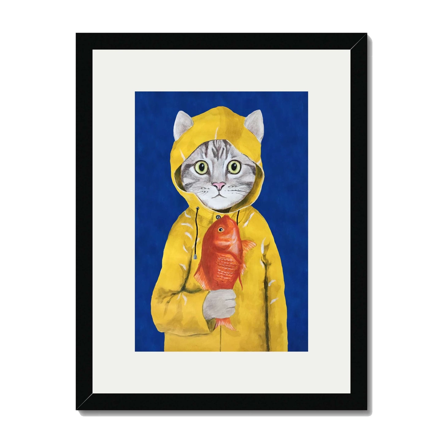 CAT WITH FISH | PRINT