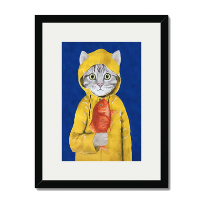 CAT WITH FISH | PRINT