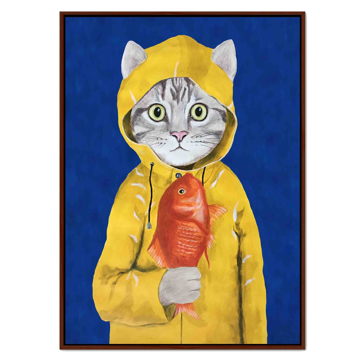 CAT WITH FISH | CANVAS