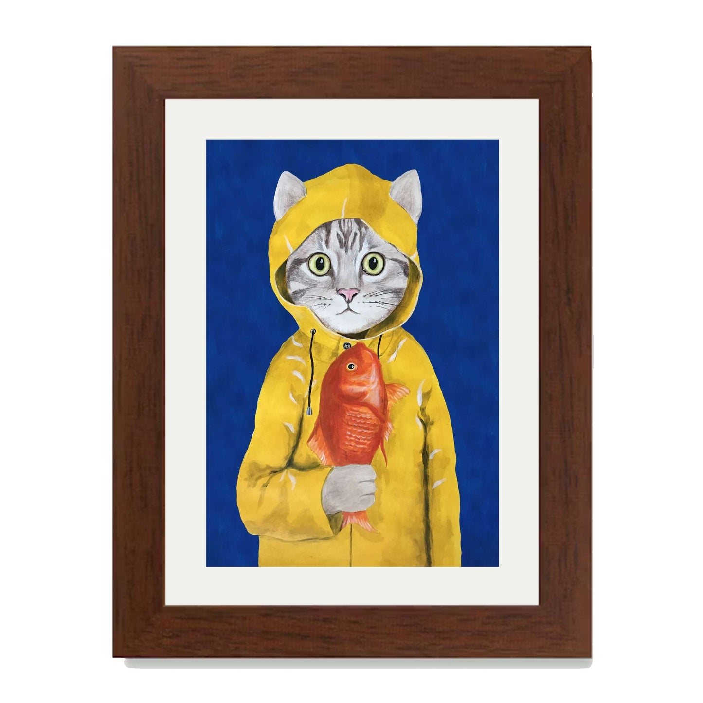 CAT WITH FISH | PRINT