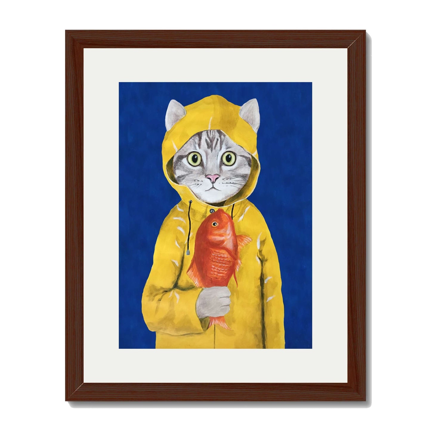 CAT WITH FISH | PRINT