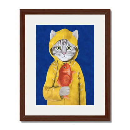 CAT WITH FISH | PRINT