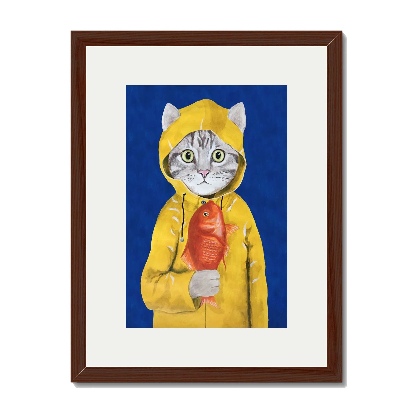 CAT WITH FISH | PRINT