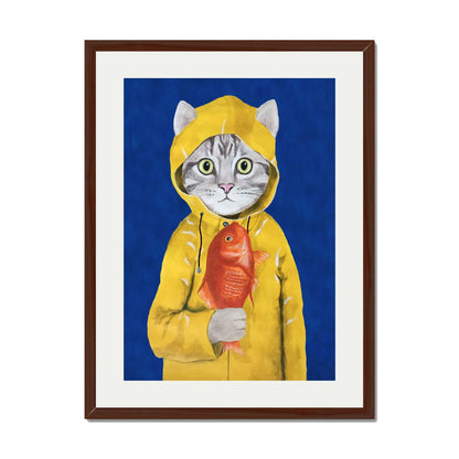 CAT WITH FISH | PRINT