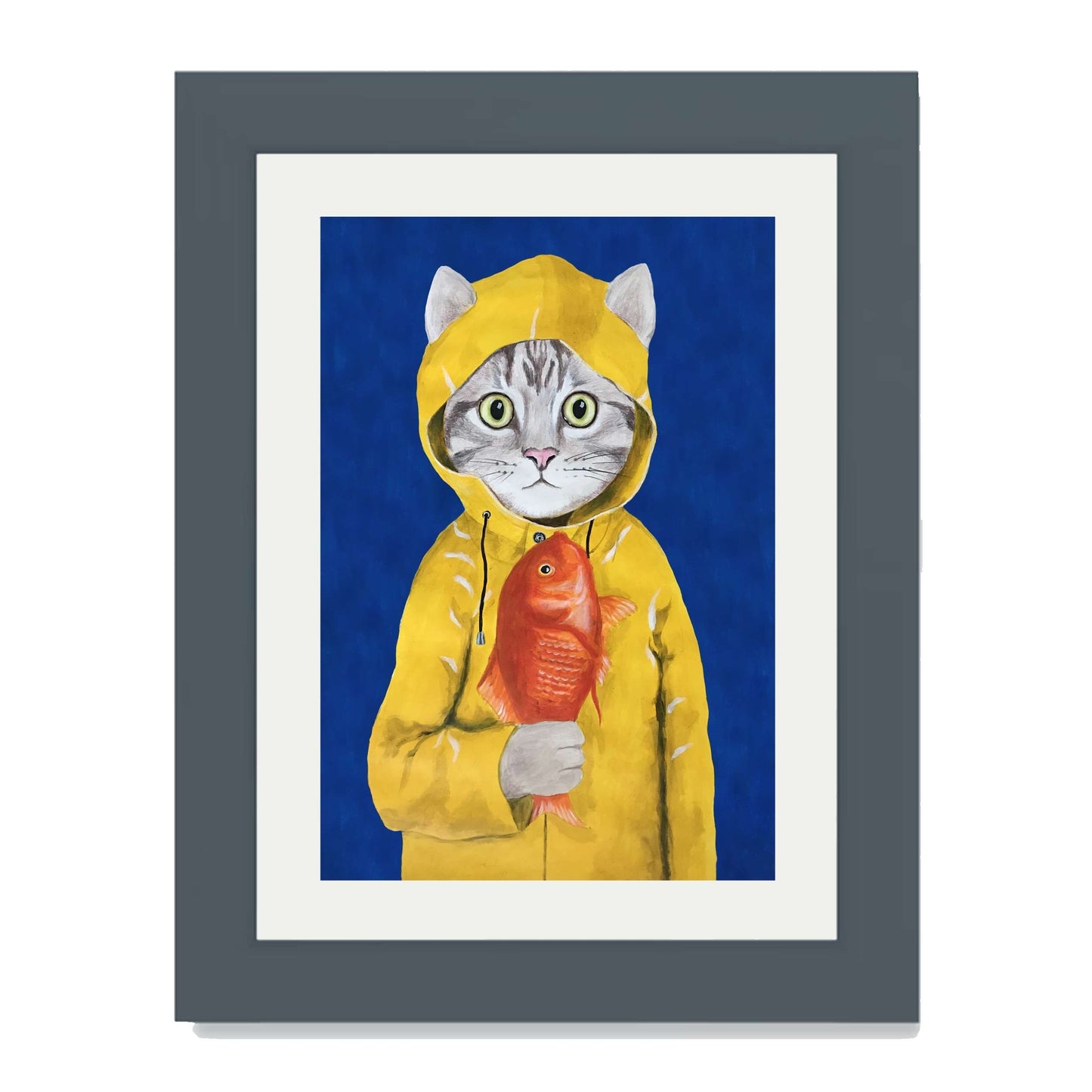 CAT WITH FISH | PRINT
