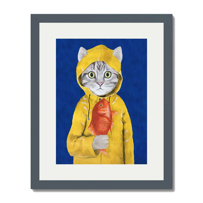 CAT WITH FISH | PRINT
