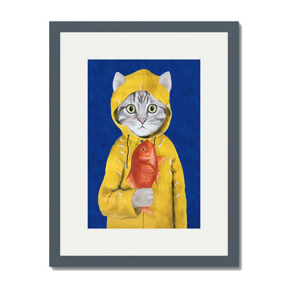 CAT WITH FISH | PRINT