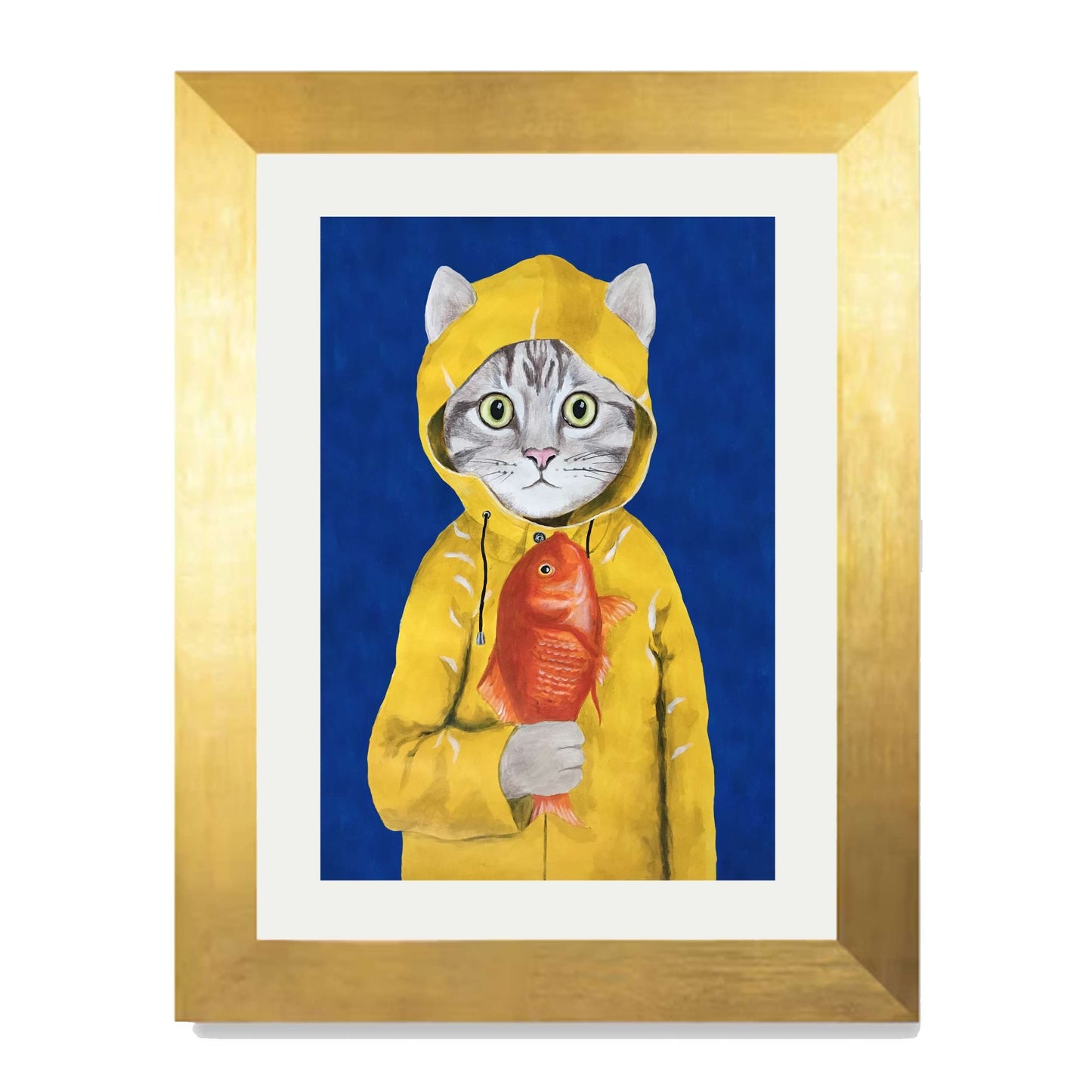 CAT WITH FISH | PRINT
