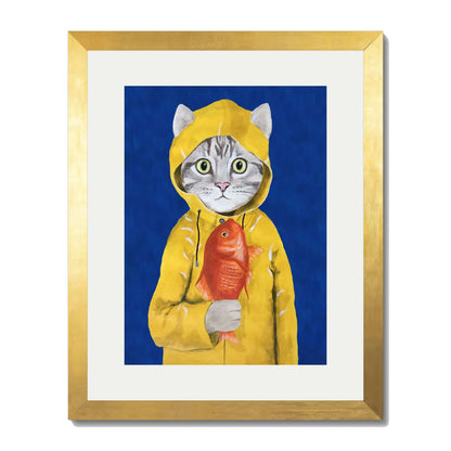 CAT WITH FISH | PRINT
