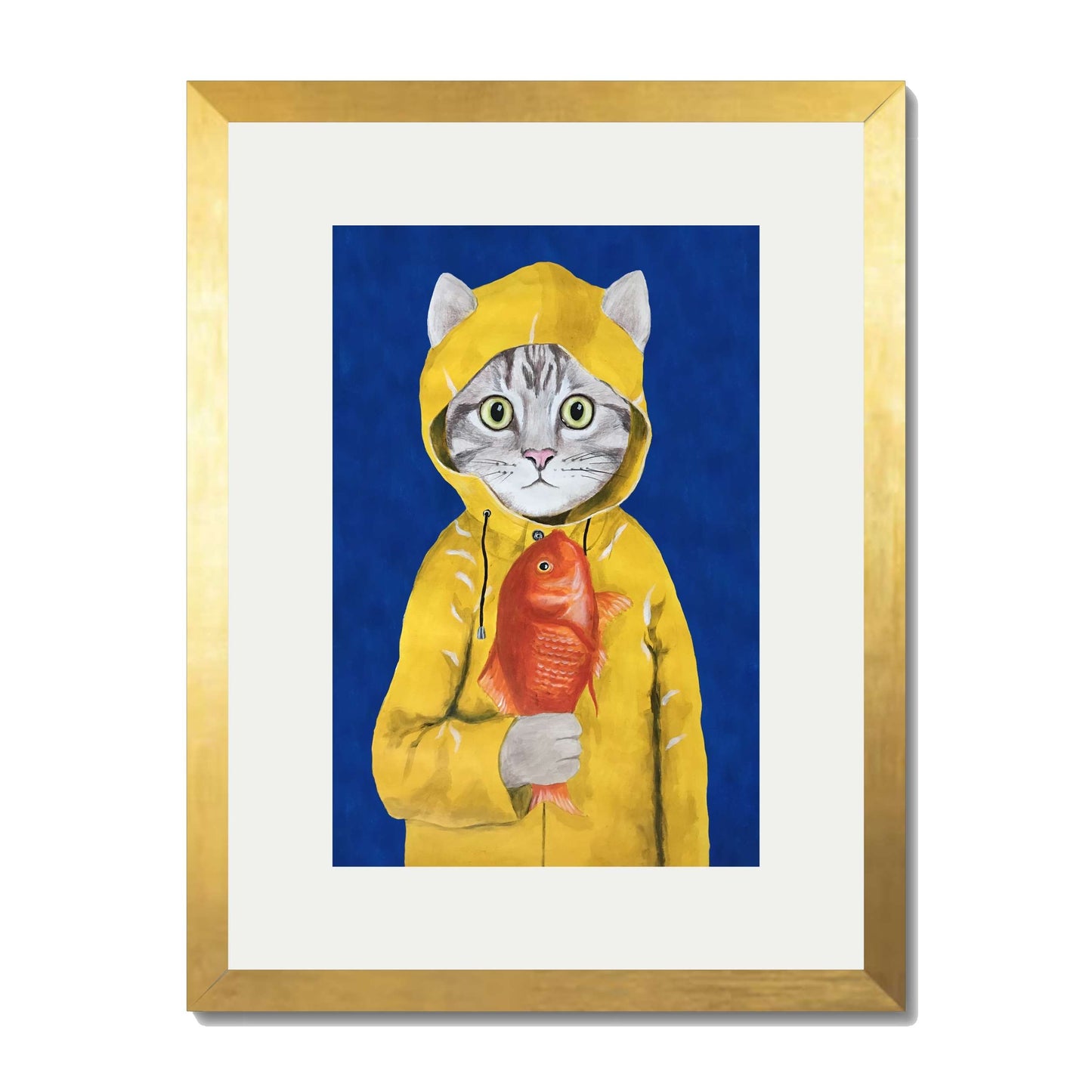 CAT WITH FISH | PRINT