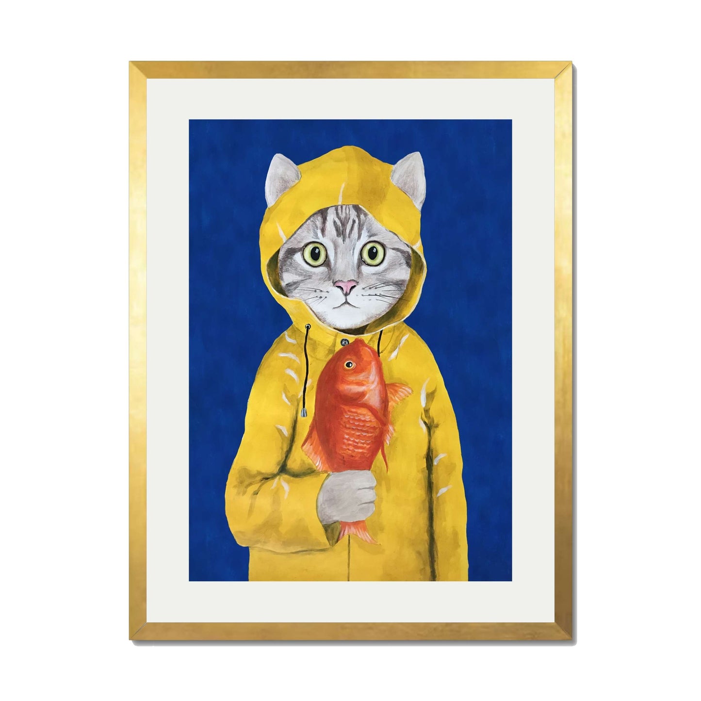 CAT WITH FISH | PRINT