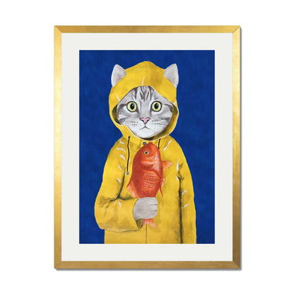 CAT WITH FISH | PRINT